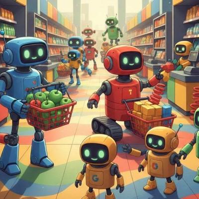 Robot shopping ai ecommerce