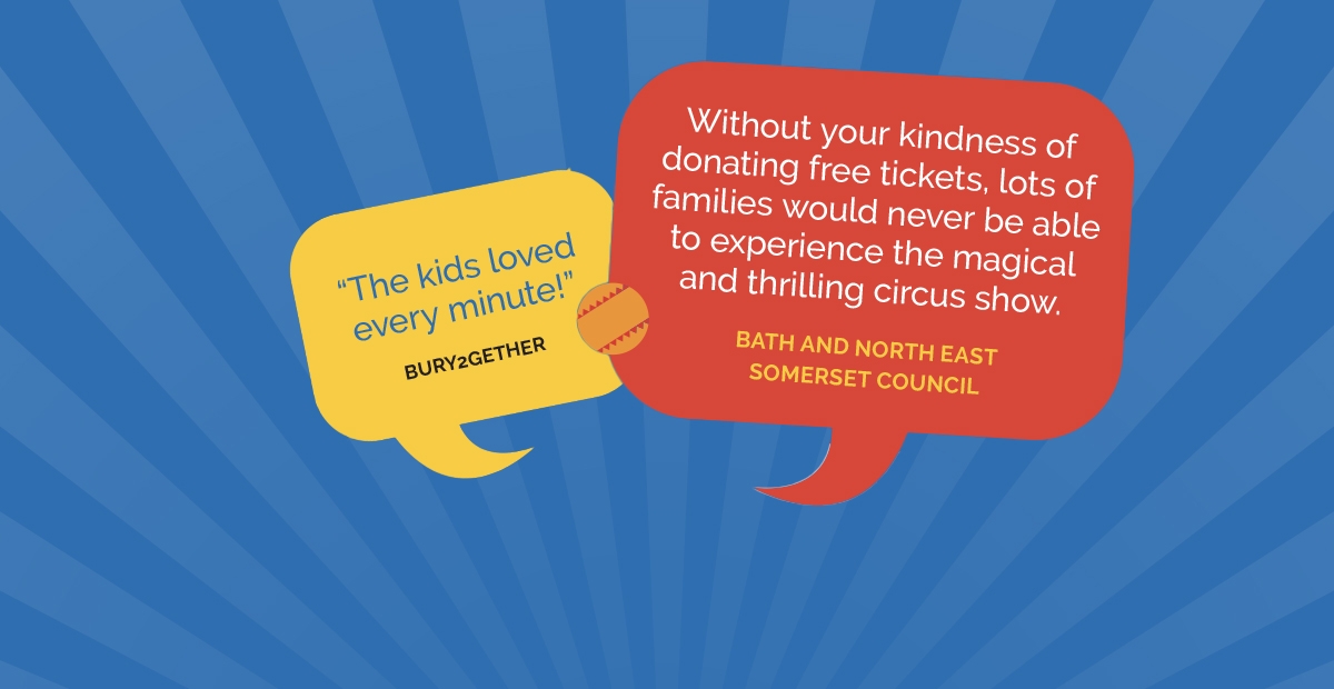 Making circus dreams come true for children with additional needs. brand image